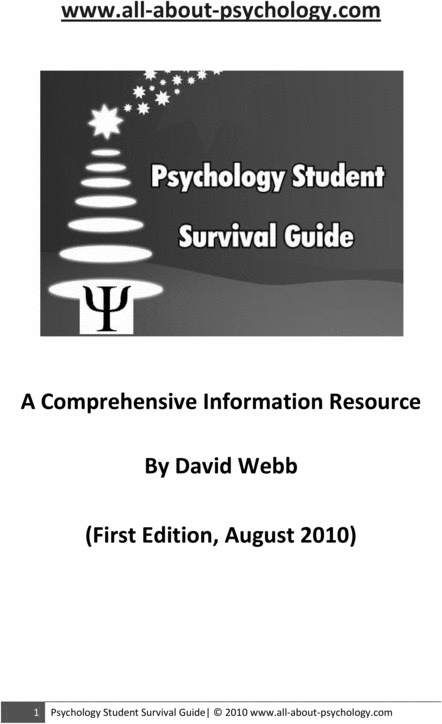 Product picture Psychology Students Survival Guide 